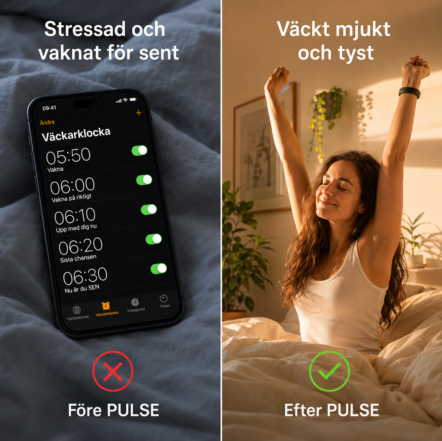 Pulse väckningsarmband
